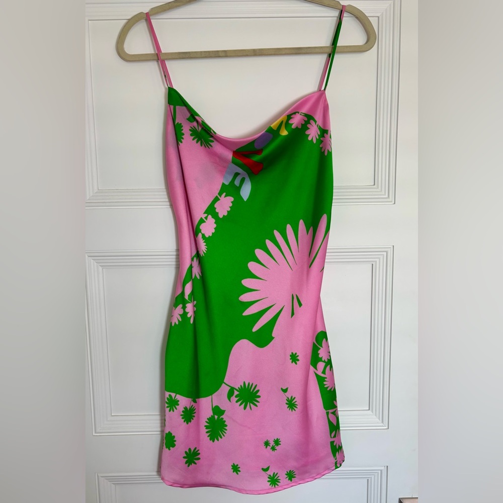 Never Worn | Zara Palm Springs Love Mini Slip Dress